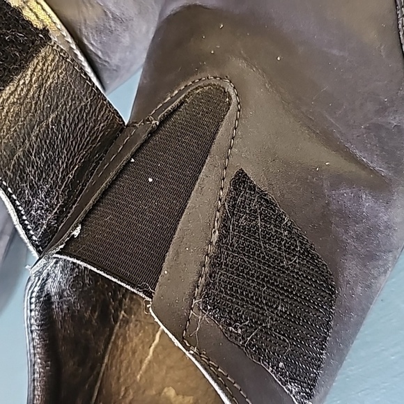 ROMIKA CITY, black and silver comfy leather loafers Size 9.5 (40) Y2K VICTORIAN - Picture 5 of 10